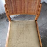 Pair of velvet chairs and canning