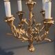Lustre en bronze doré à 4 branches néoclassique, Circa 1940/1950.