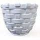 Woven Italian ceramic cache-pot/jardinère from the 1970s.