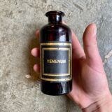 Venenum apothecary bottle in amber glass