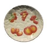Vintage dish in Salins Slurry decorated with fruit
