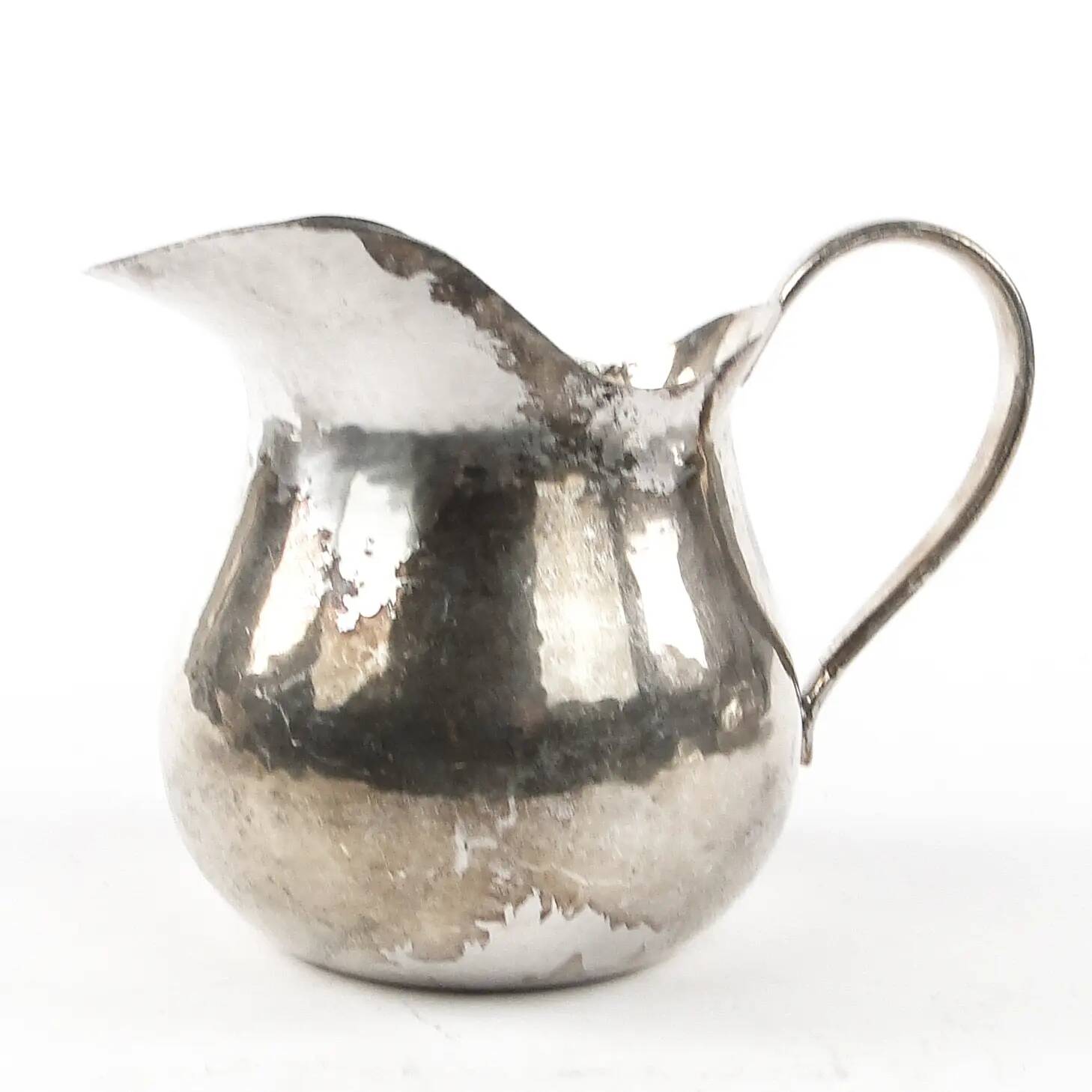 Art Deco creamer, silver-plated brass, Germany, 1950s