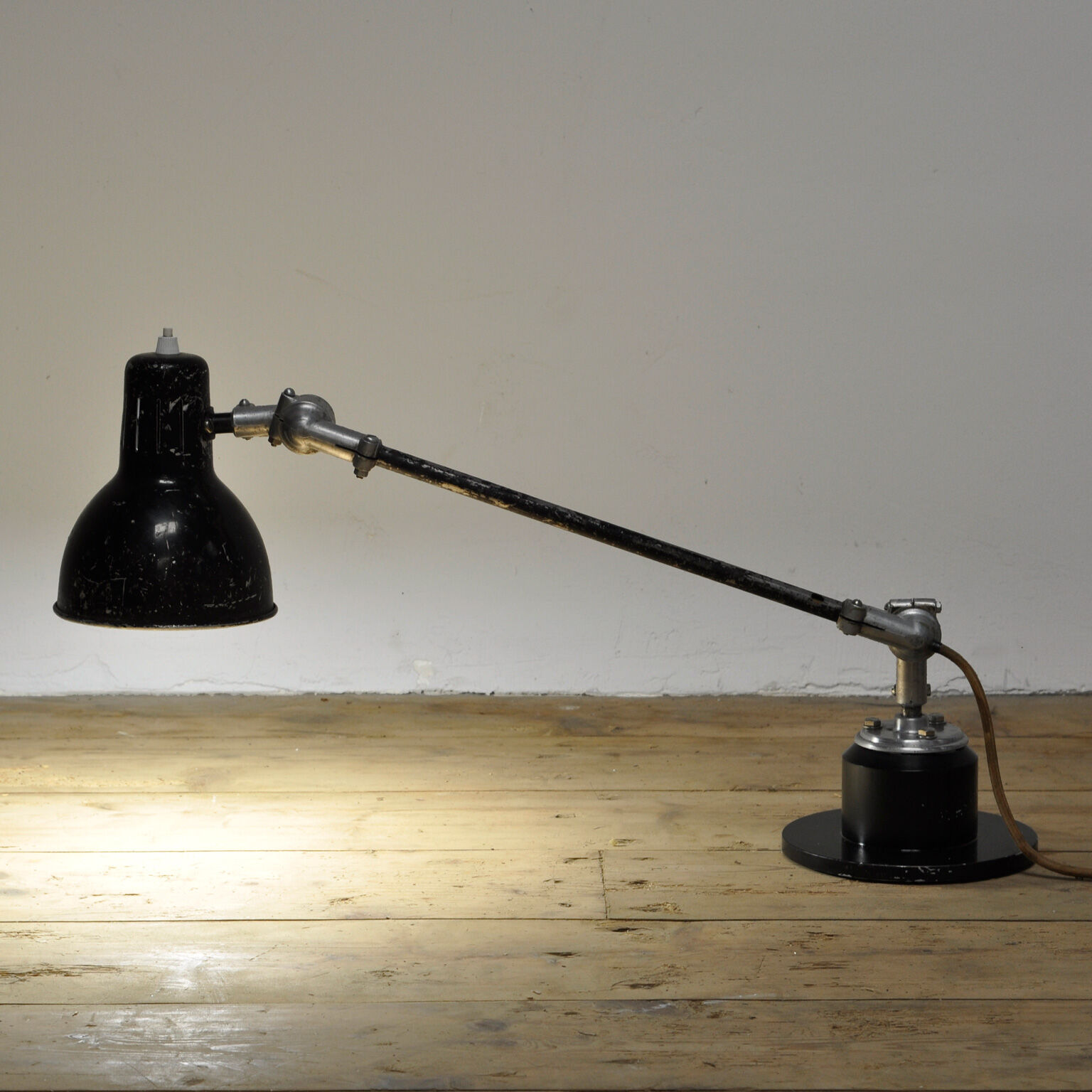 Industrial desk lamp by rijo, 1940s