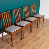 Retro Teak 1960s Meredew Dining Table & 4 Chairs Mid Century