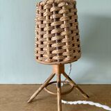 Vintage rattan lamp