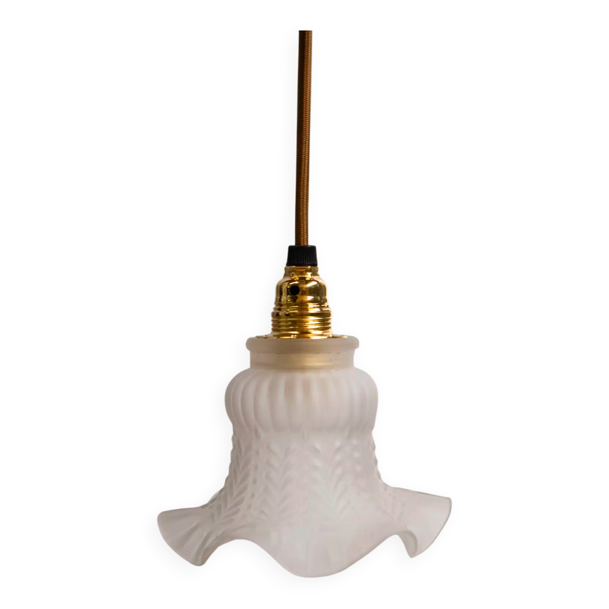 Small glass pendant light "Alba"