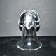 Vase design moderniste en cristal de Vannes Le Châtel