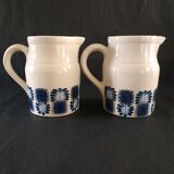Pair of Digoin sandstone pitchers