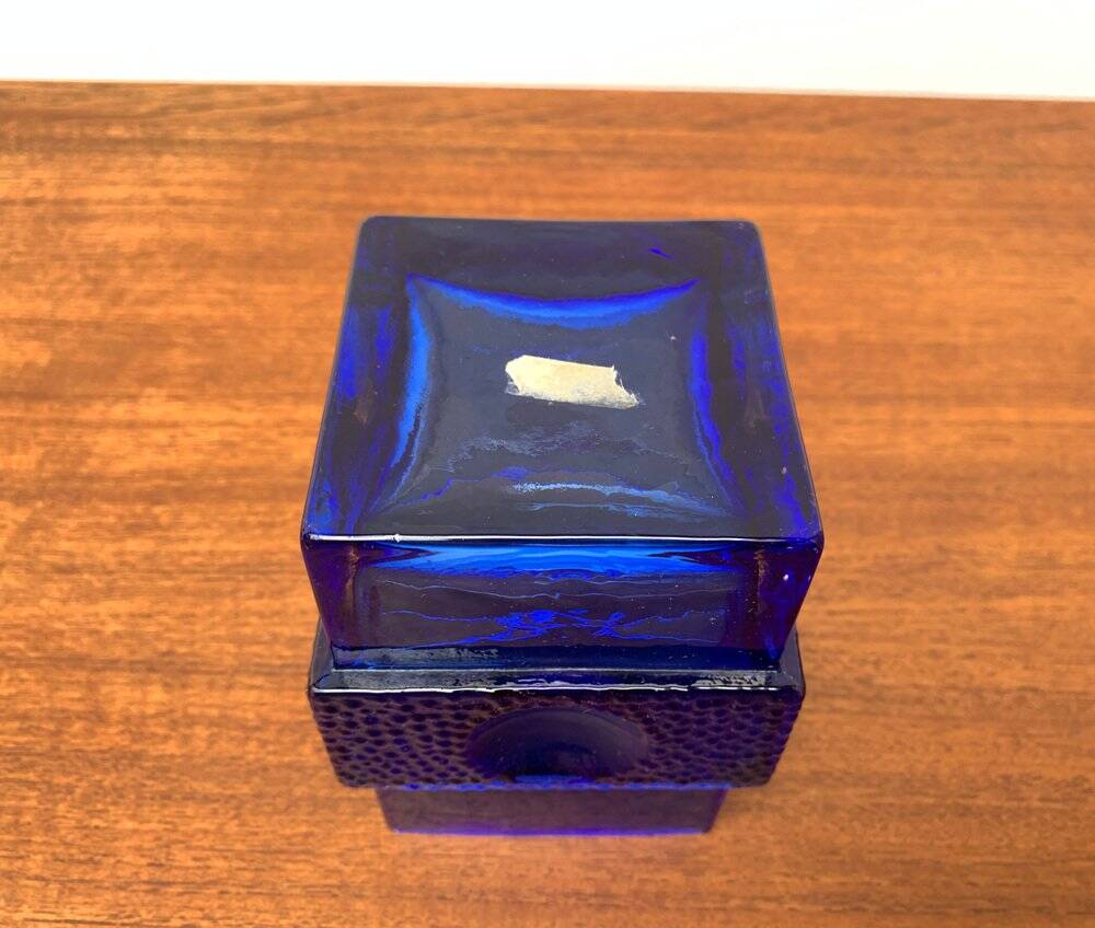 Space Age Glass Block Vase, 1960s