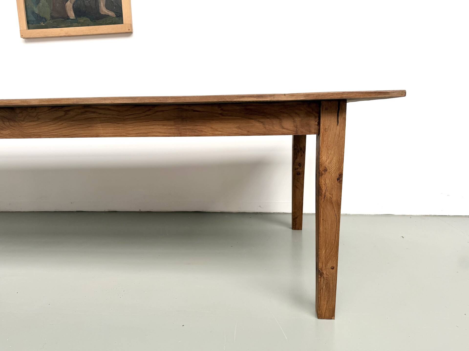 Very large farmhouse table in solid oak.
