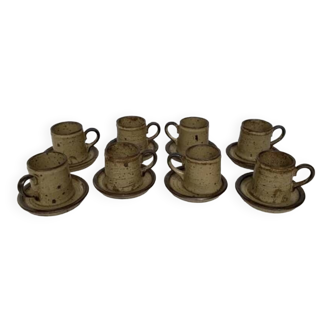 Vintage rocaille stoneware coffee service