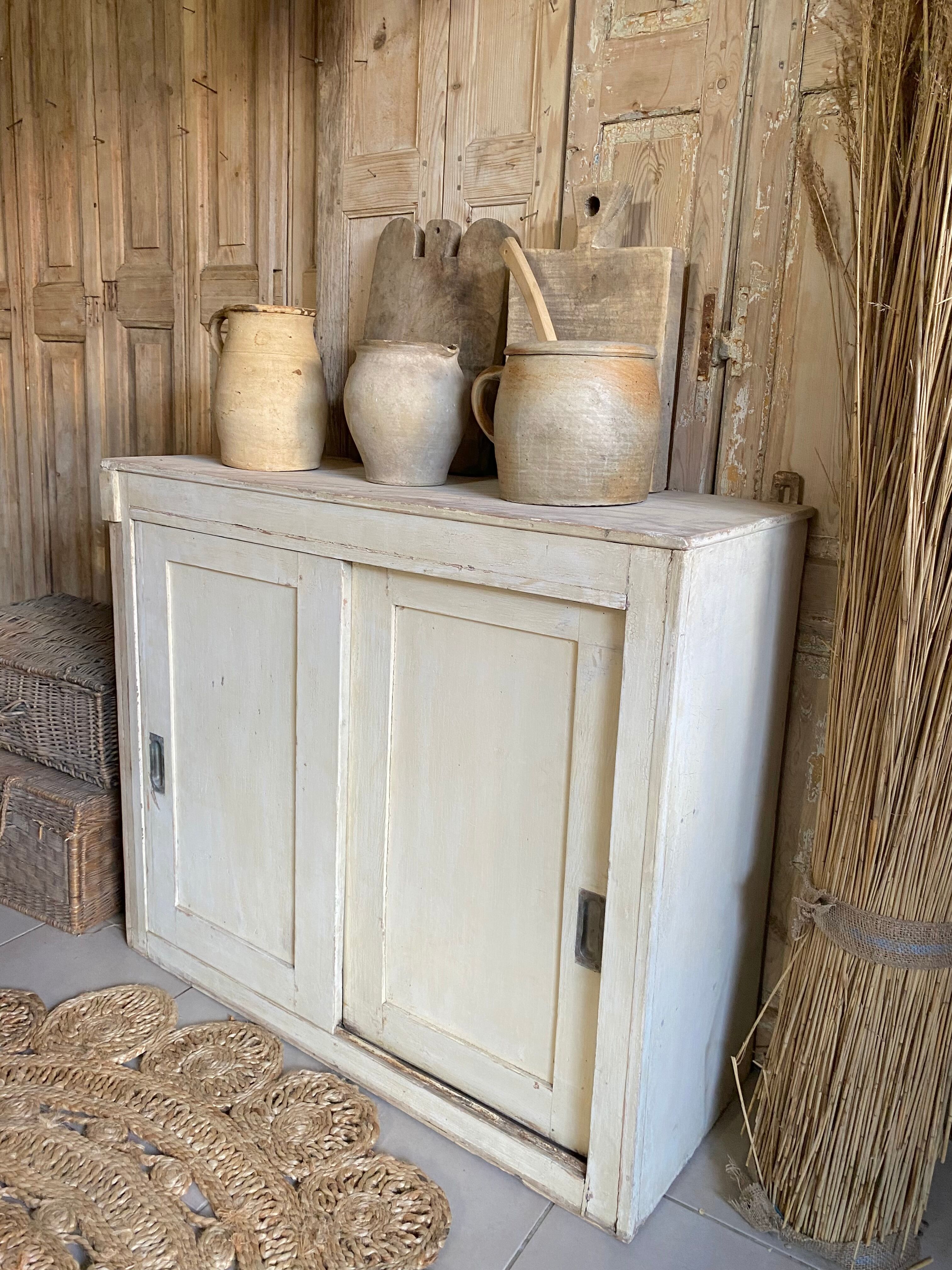 Antique sideboard sliding doors