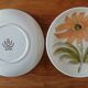 Lot 6 plates + 1 dish faience St Amand years 70
