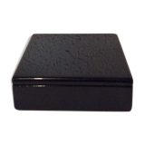 Vintage black lace-up box