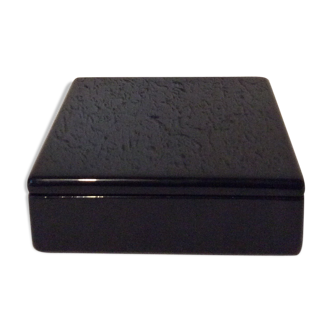 Vintage black lace-up box