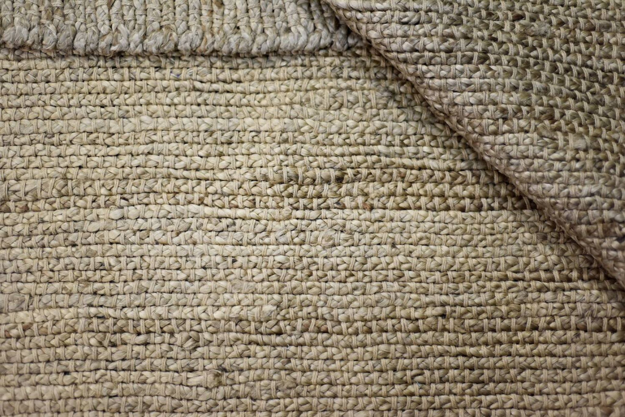 Tapis indien en jute tissé à plat, années 1970