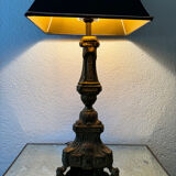 Antique church candlestick lamp