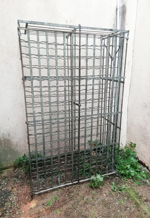 Old iron bottle storage