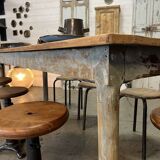 Old patinated farm table