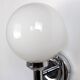 Pair of chrome wall lights