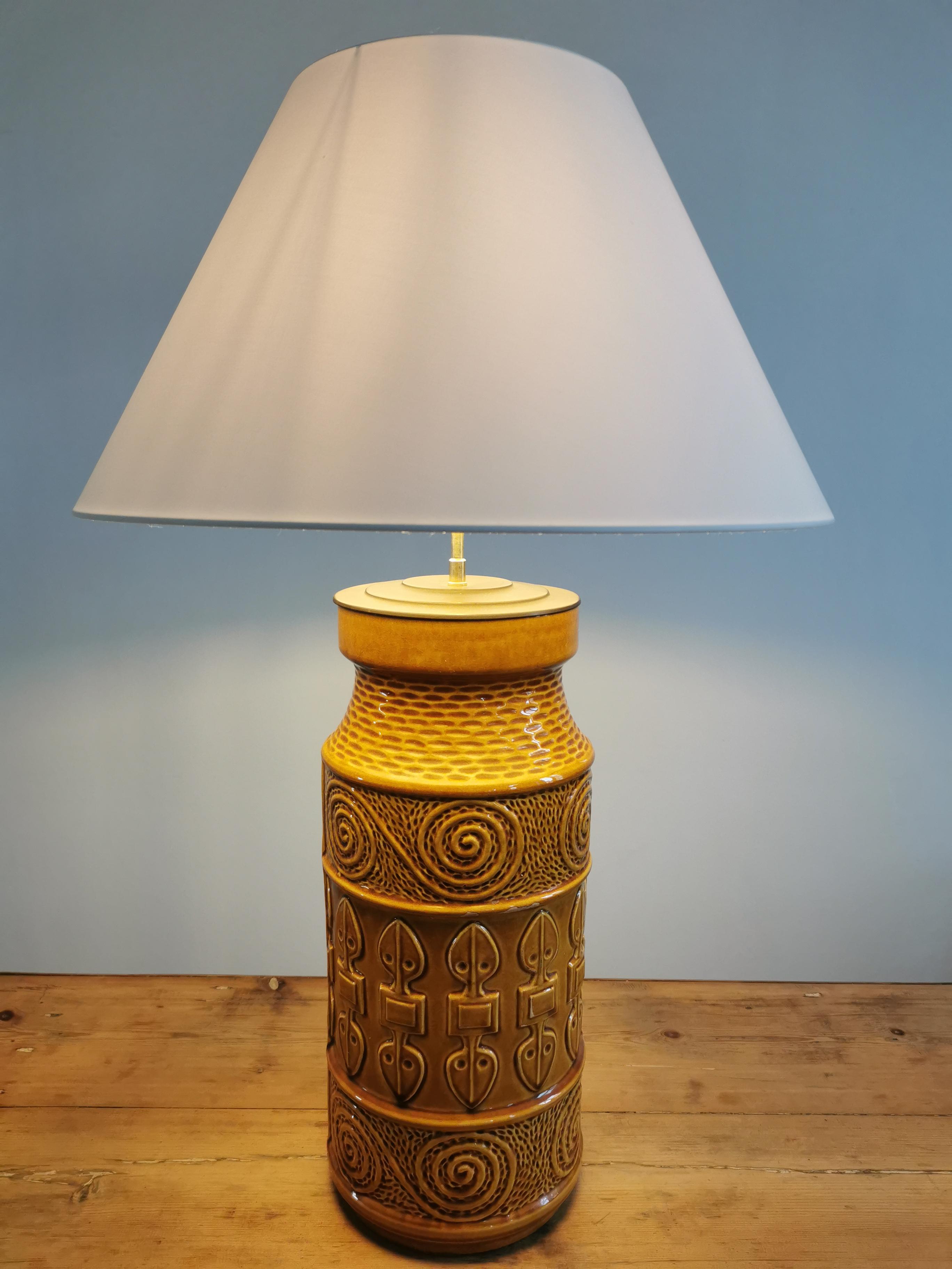 Ceramic lamp Scheurich circa 50s