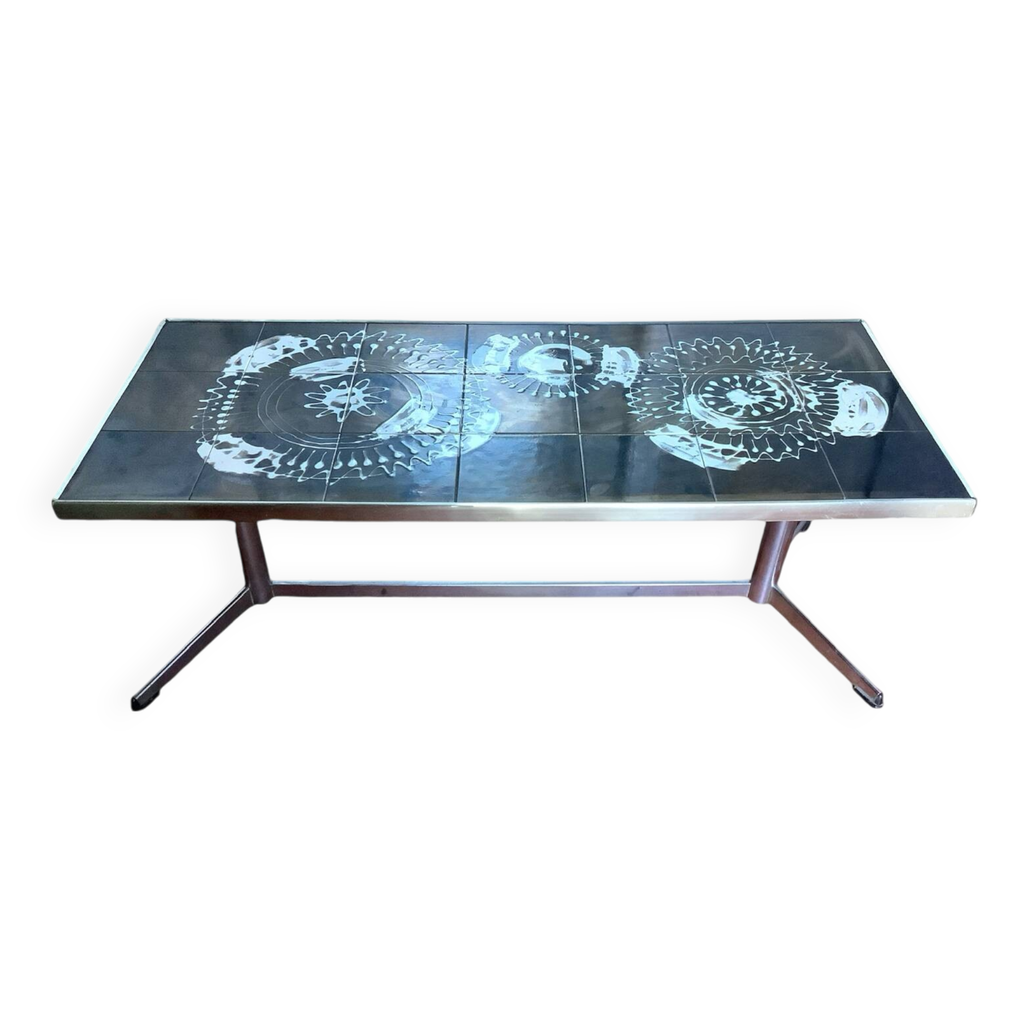 Vintage ceramic coffee table from the 1970s