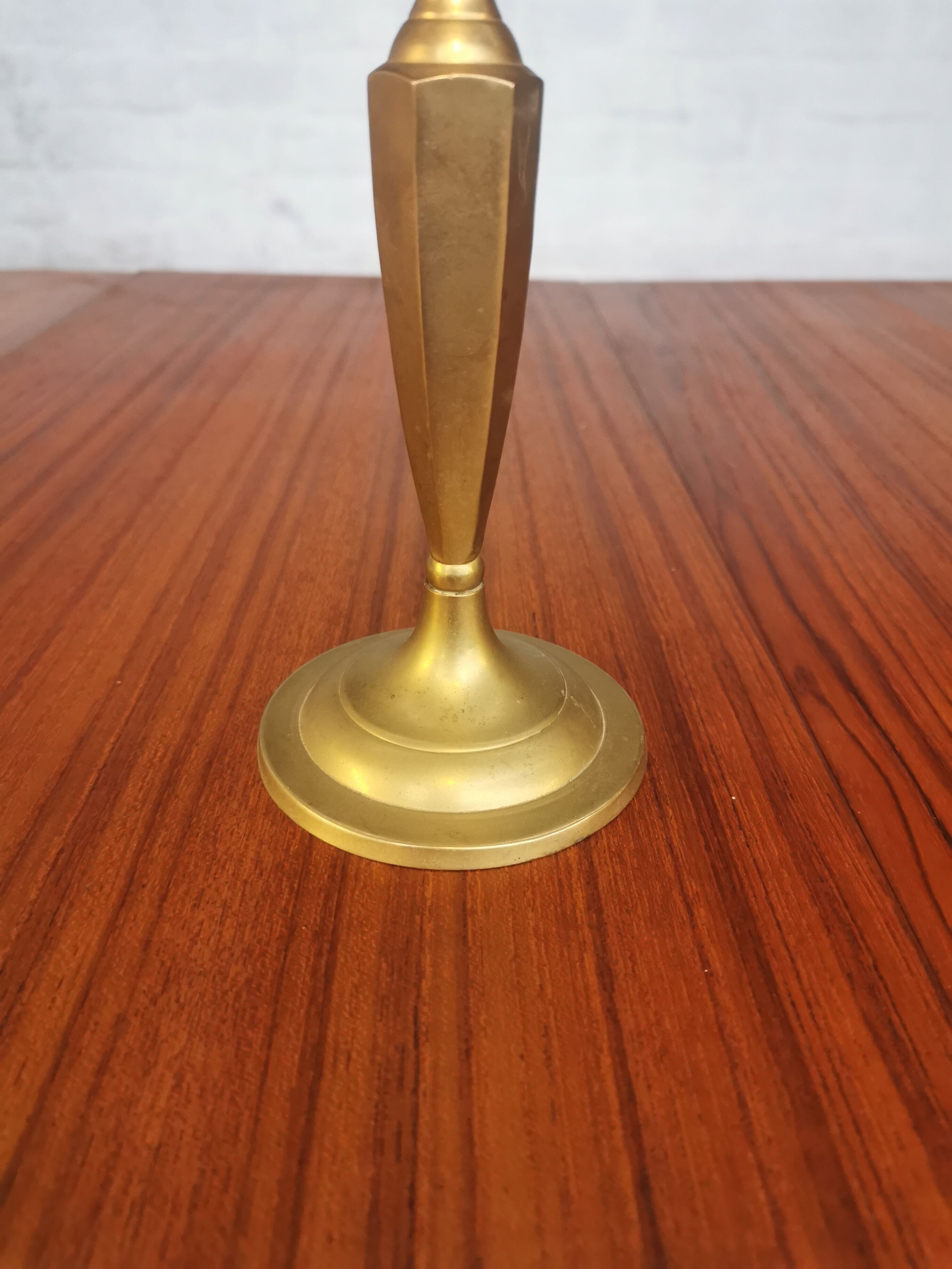 Antique brass candle holder