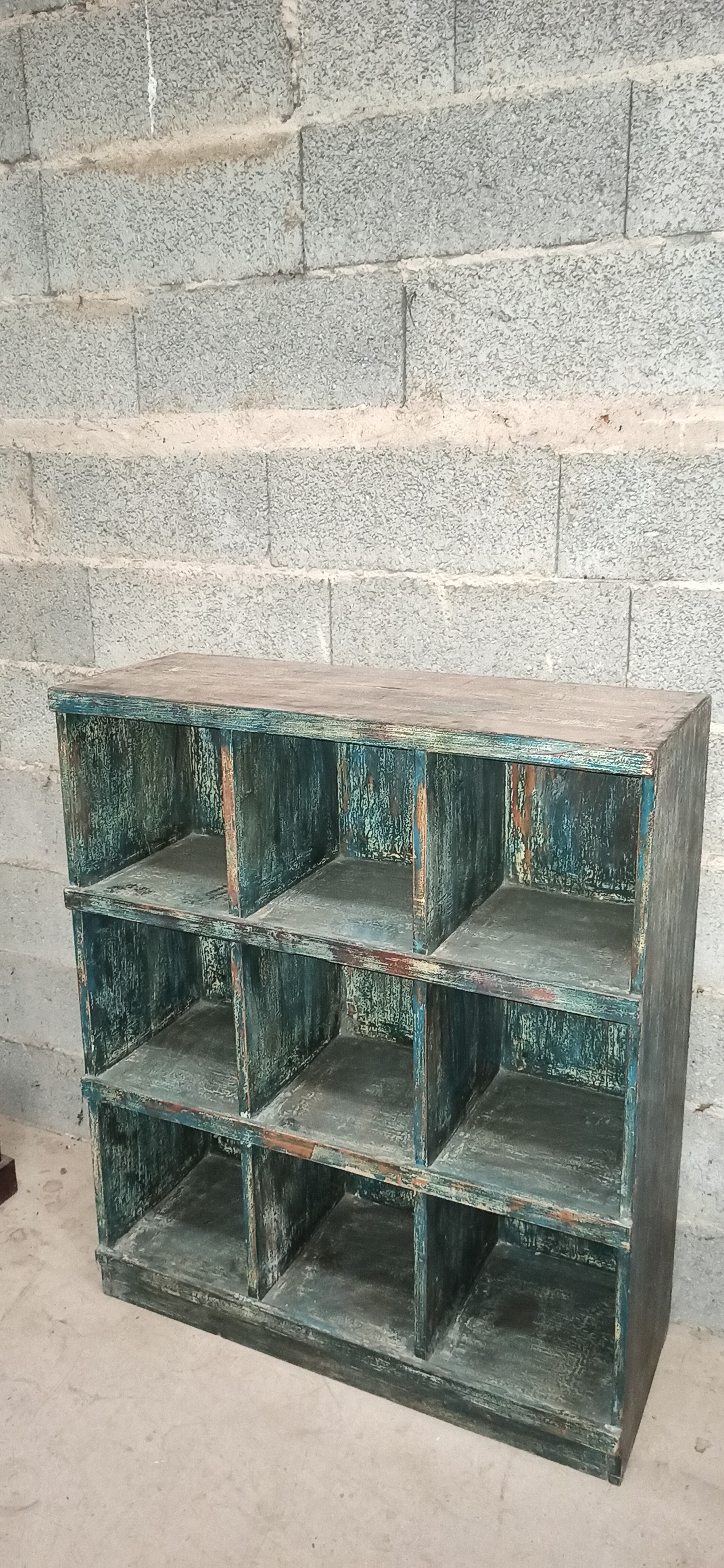 Old library furniture with 9 lockers