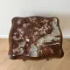 Antique Louis XV style bedside table in wood and marble.