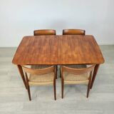 Danish design Scandinavian teak dining table 1960