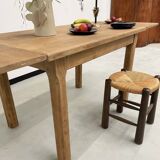 Oak farmhouse table 120cm + 200cm extensions