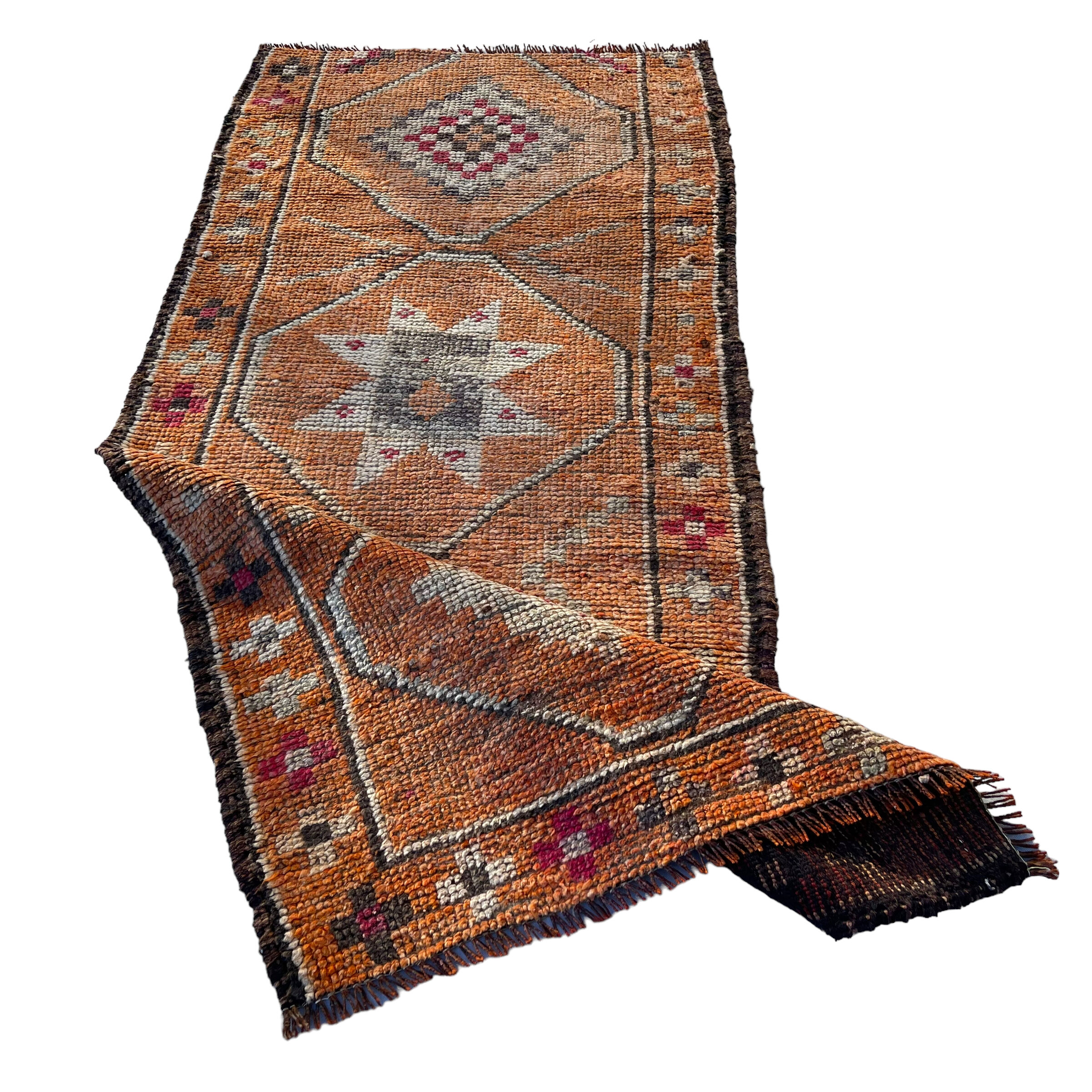 Vintage Kurdish Herki Rug Runner , 192 x 90 cm