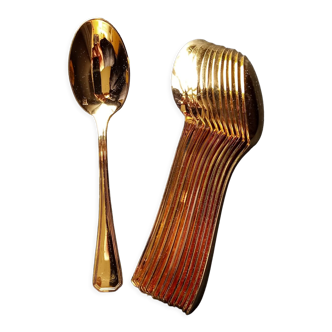 12 teaspoon in gilded metal