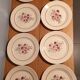 Suite de 8 assiettes plates " Badonvillers "