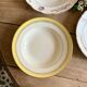 Set of 6 mismatched vintage soup plates