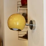 TeDeLight wall lamp, 1970 in yellow lacquered metal