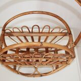 Vintage bamboo magazine rack Italy 1960s