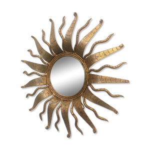 Miroir soleil brutaliste - fer