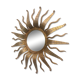 Wall mirror Sun in gilded wrought iron Spain 1950 Hollywood Regency Brutalist