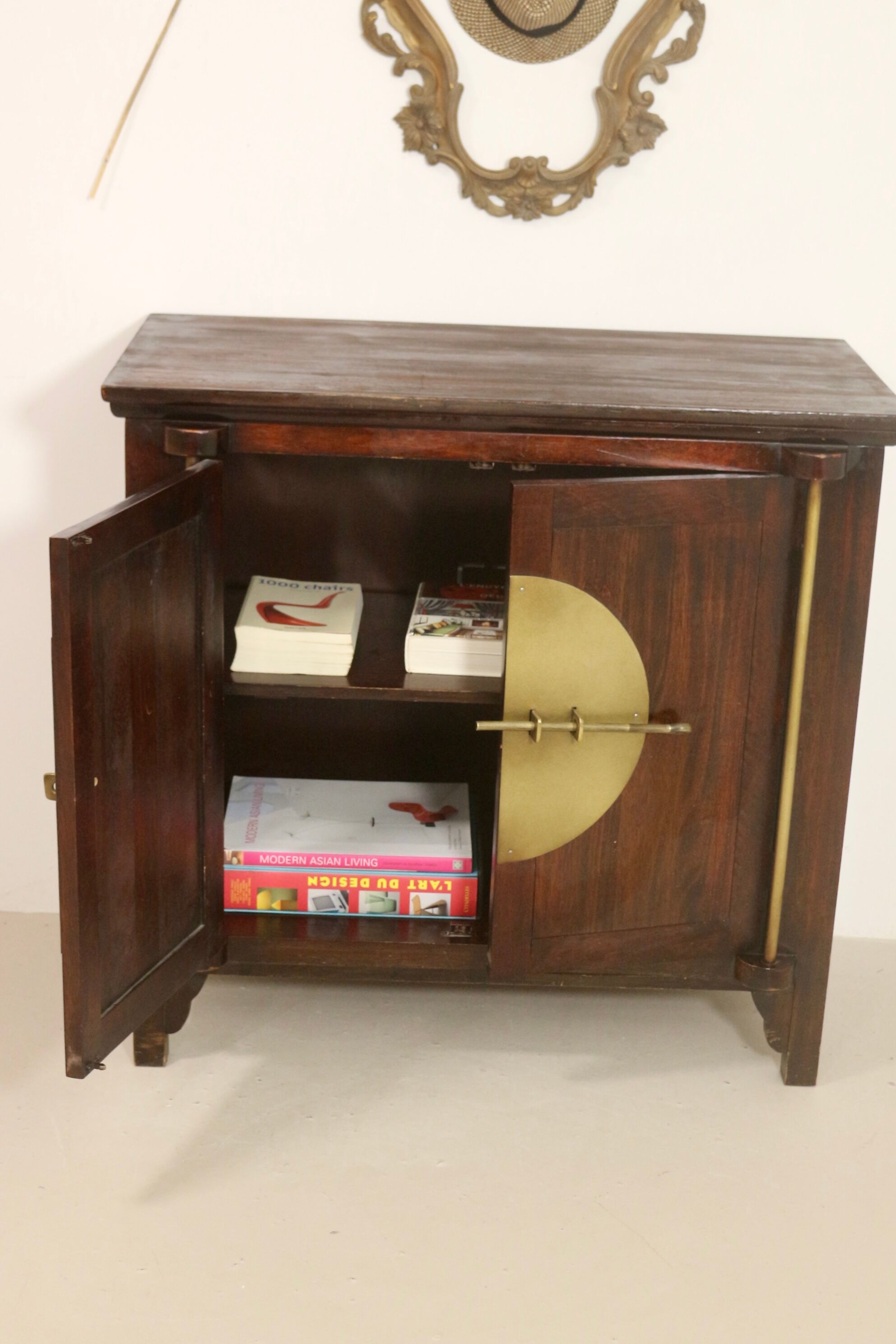 Antique buffet with swing doors Asian design