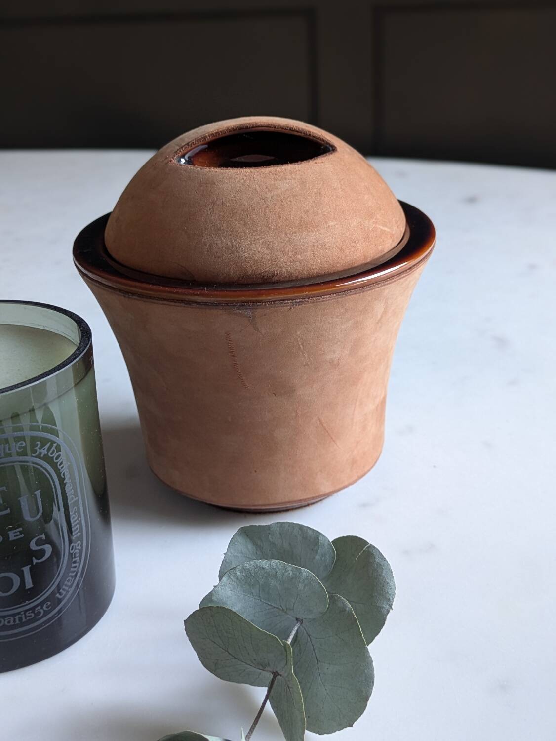 Vintage Longchamp tobacco pot