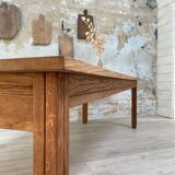 Solid oak dining table