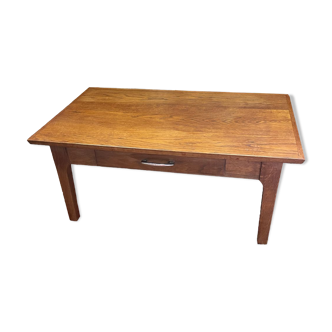 Coffee table with one vintage wooden drawer ep 50/60