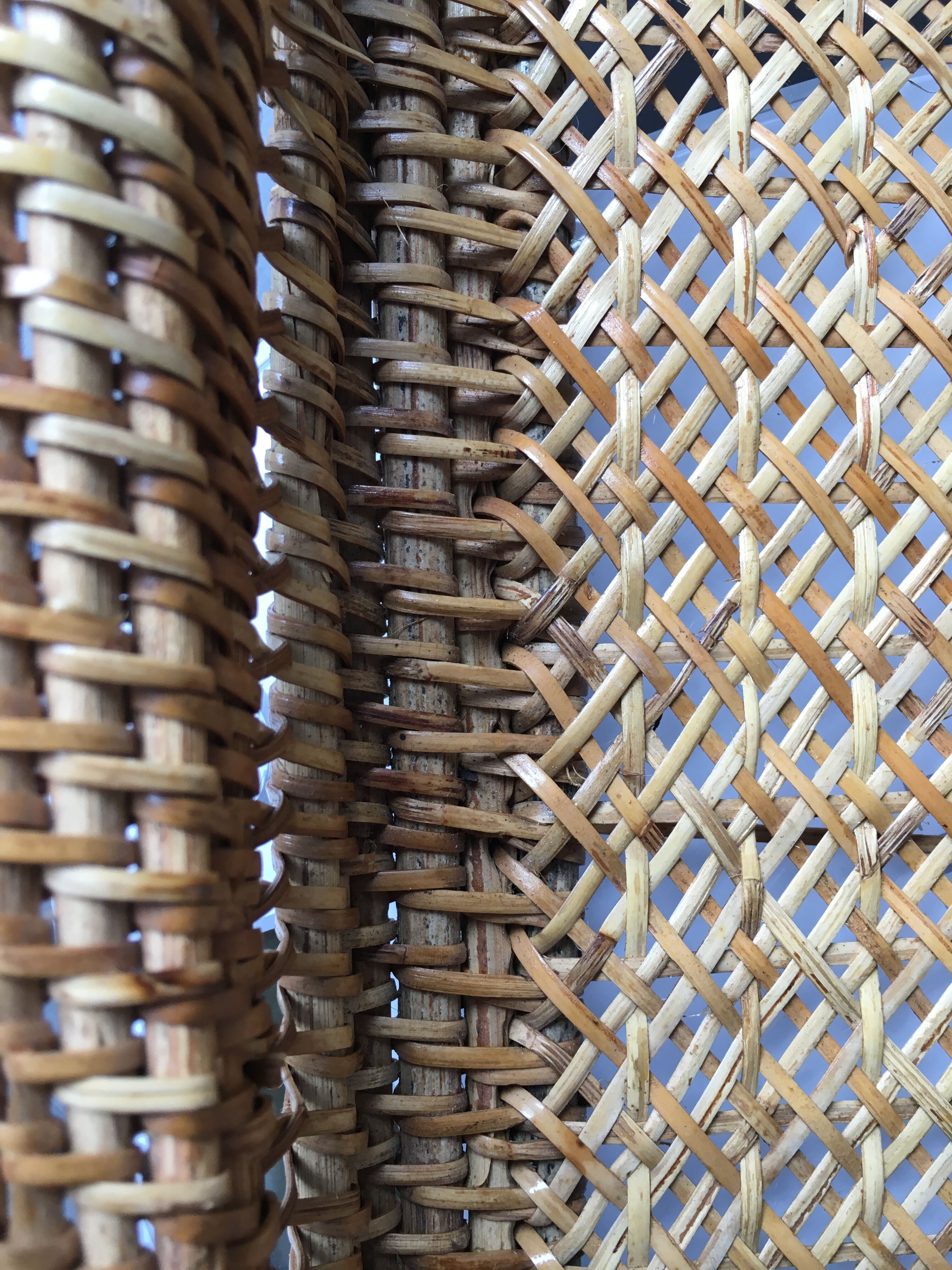 Woven rattan tray