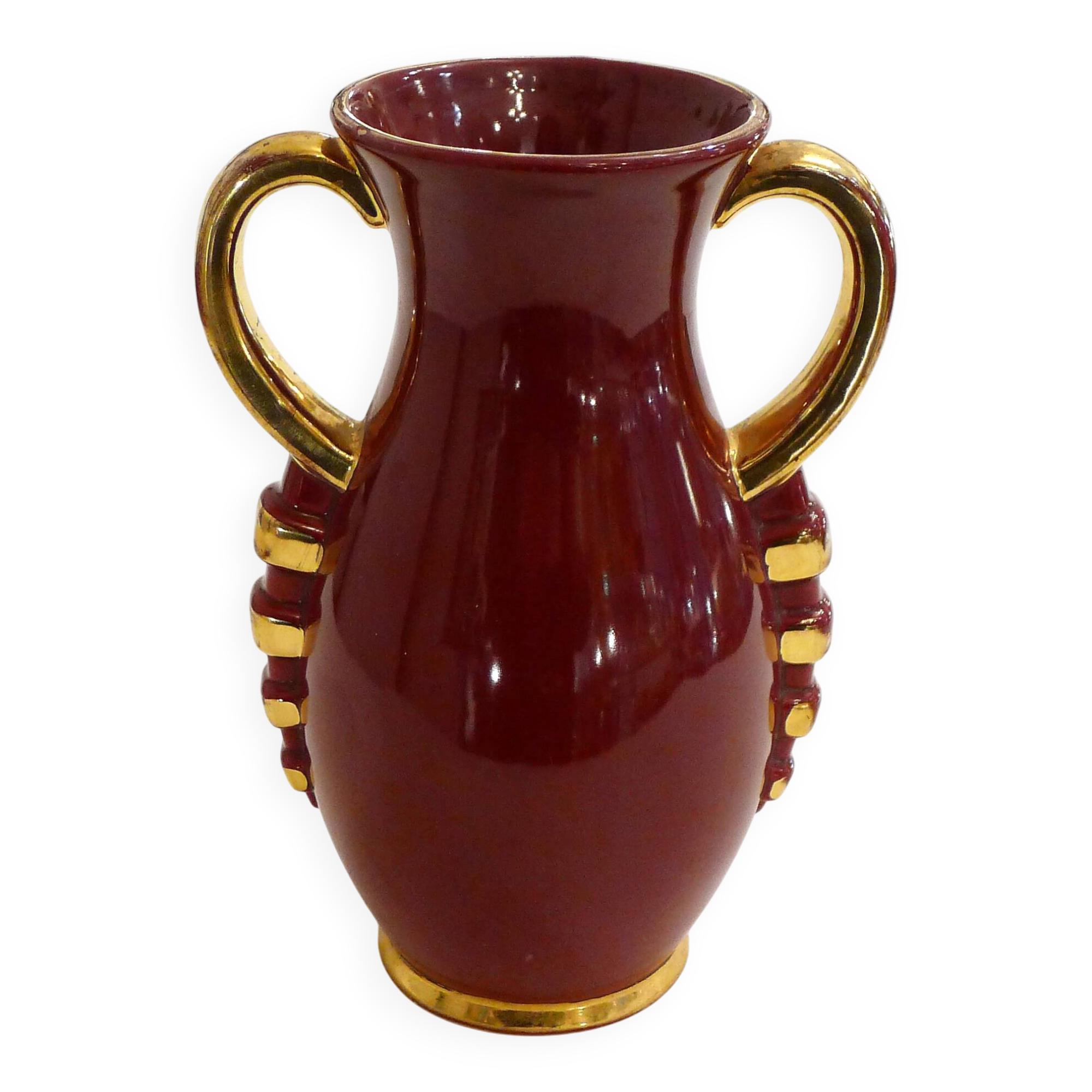 Art Deco amphora vase by Poet-Laval