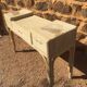 Console wood imitation rattan