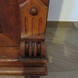 Bahut Buffet 1900 - Napoléon III - Placage noyer - 1 tiroir - 2 portes