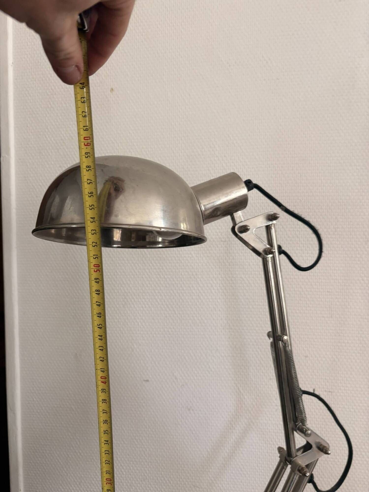 Lampe Architecte Bureau Double Bras Articulée Métal Chromé Bauhauss