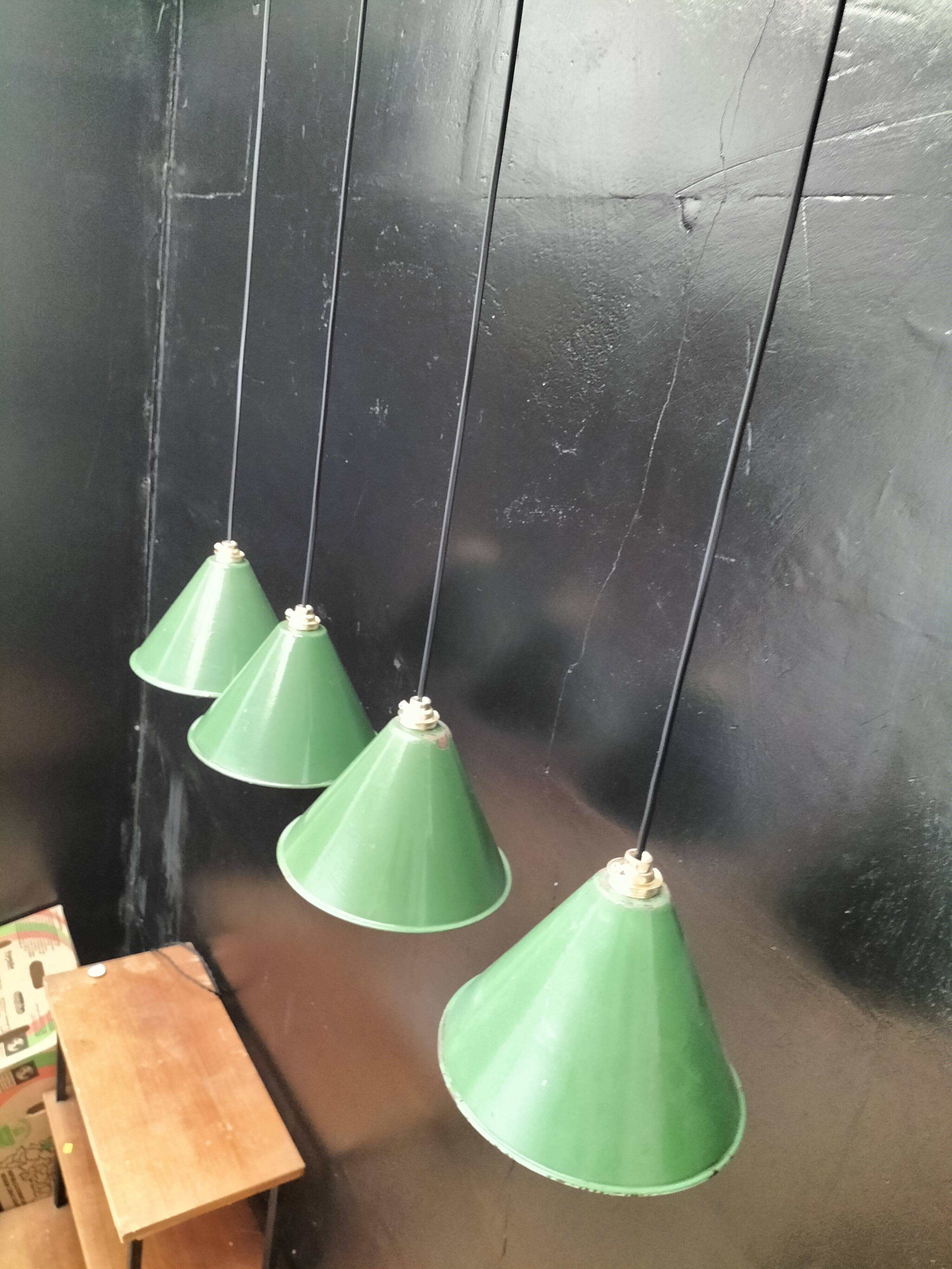 Enamelled sheet metal cone suspensions