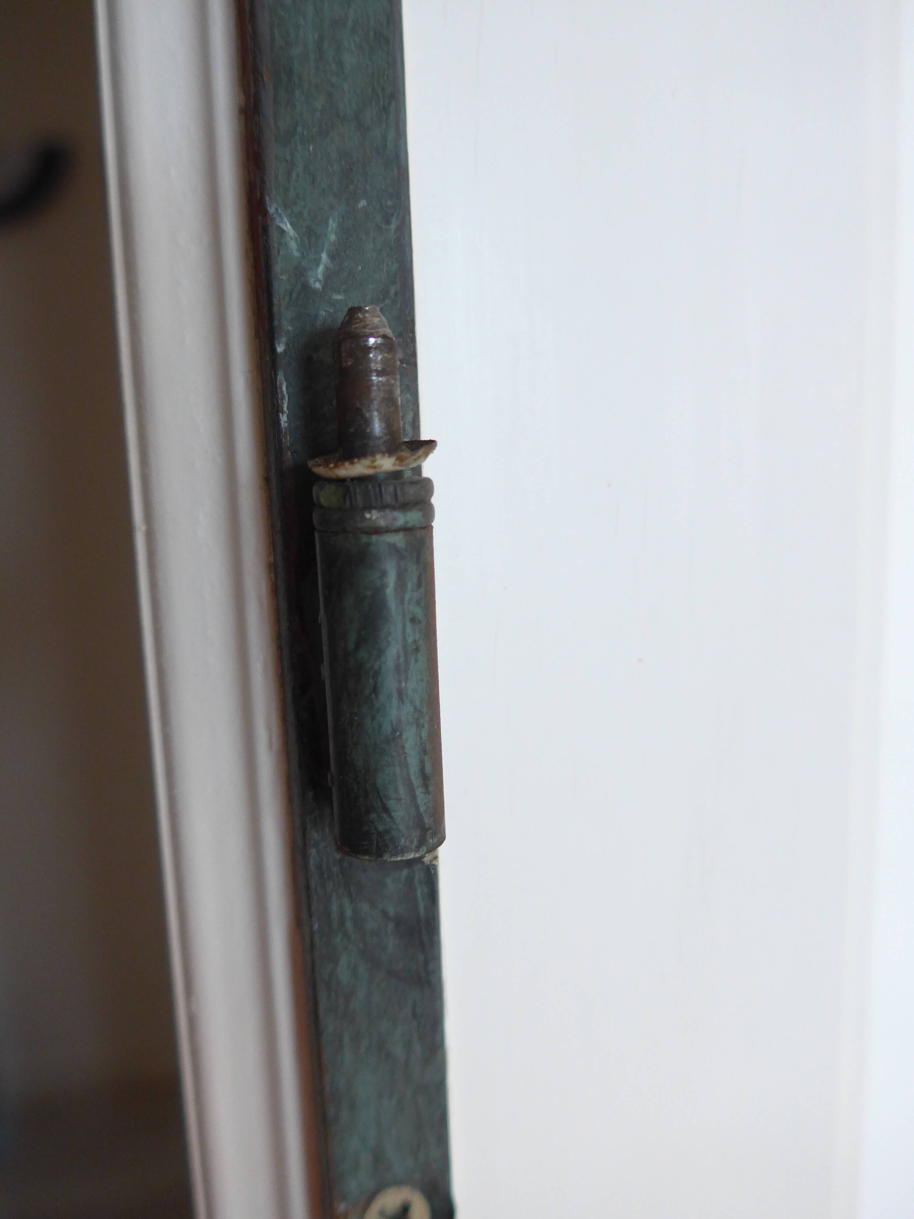 Double wrought iron door